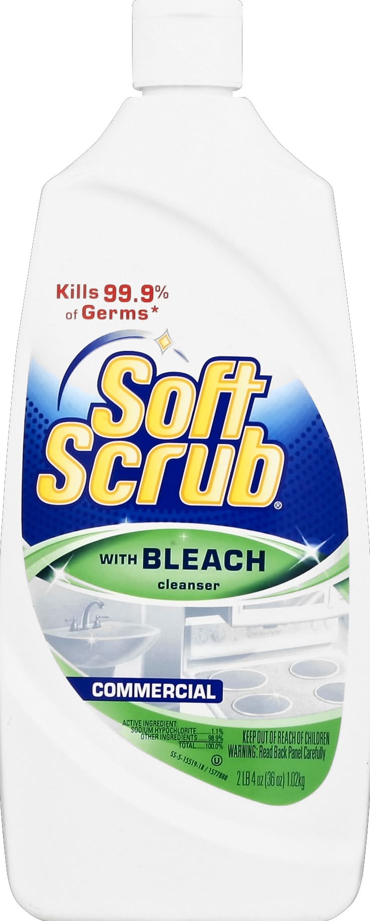 Soft Scrub Commercial With Bleach Cleanser (36 oz)