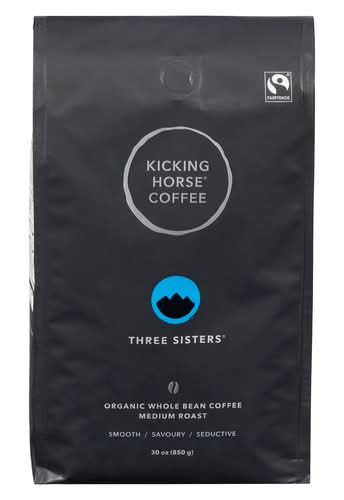 Kicking Horse Coffee Three Sisters Medium Roast Organic Whole Bean Coffee (850 g)