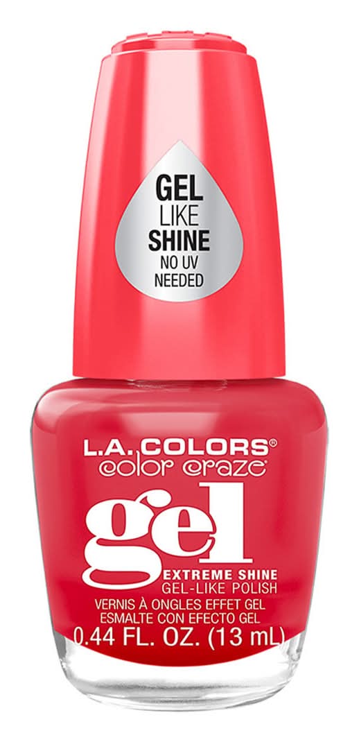 L.A. Colors Extreme Shine Gel Nail Polish, Hyper Active (0.45 oz)