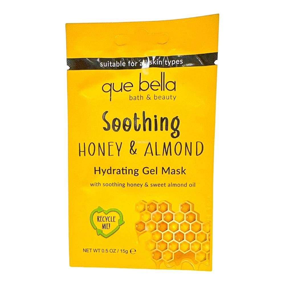 Que Bella Beauty Soothing Honey & Almond Hydrating Gel Mask (0.5 oz)