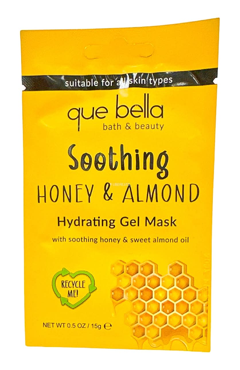 Que Bella Beauty Soothing Honey & Almond Hydrating Gel Mask (0.5 oz)