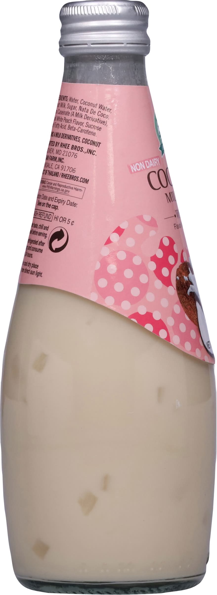 Evergreen Non Dairy White Peach Coconut Milk Drink, White Peach