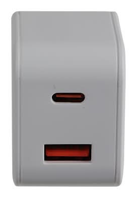 Vivitar USB-A/USB-C Wall Charger, 20W, White (STP7001-WHT-T35-12)
