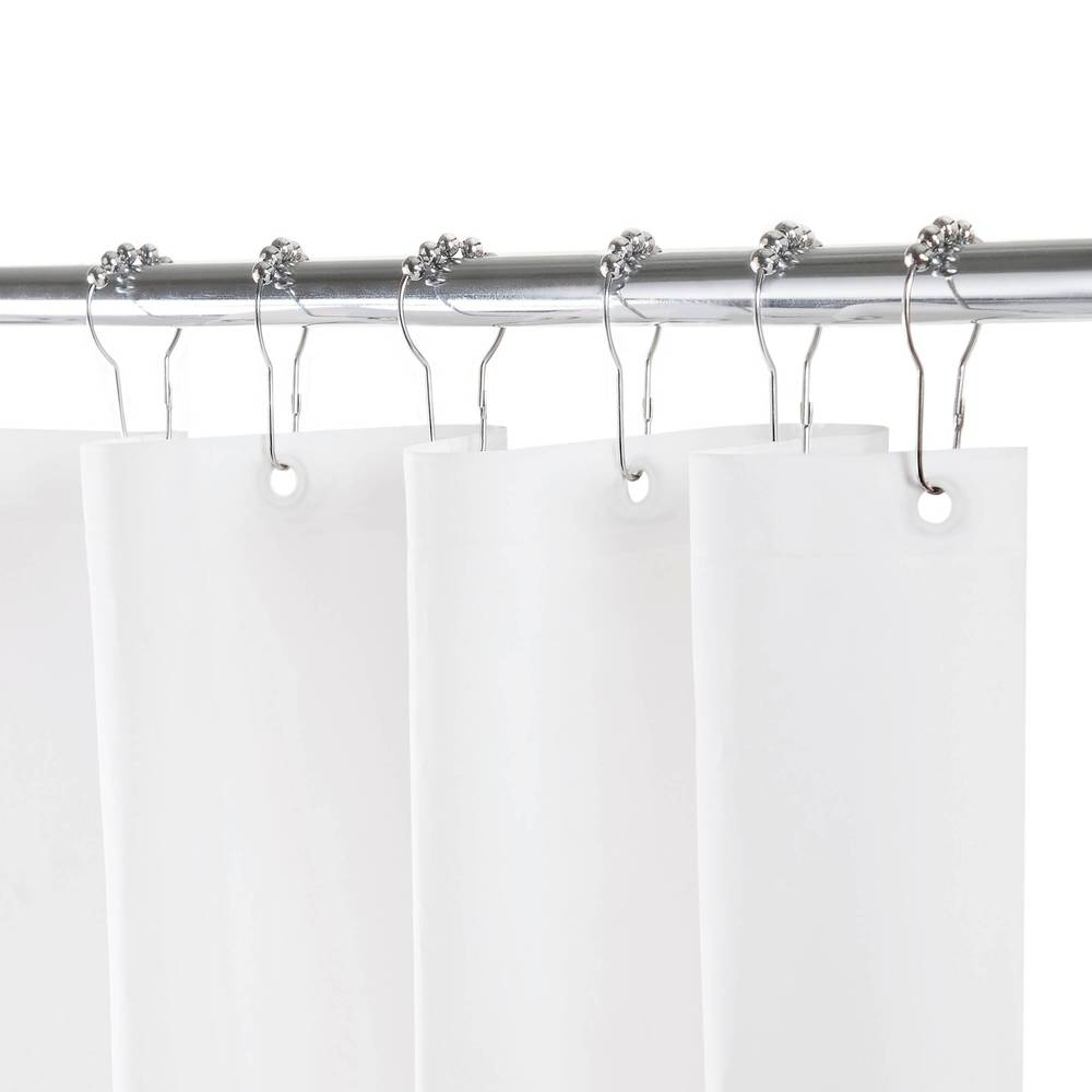 Style Selections Lightweight PEVA 70-in W x 72-in L White Solid Eva/Peva Shower Liner | LW61430PDQ