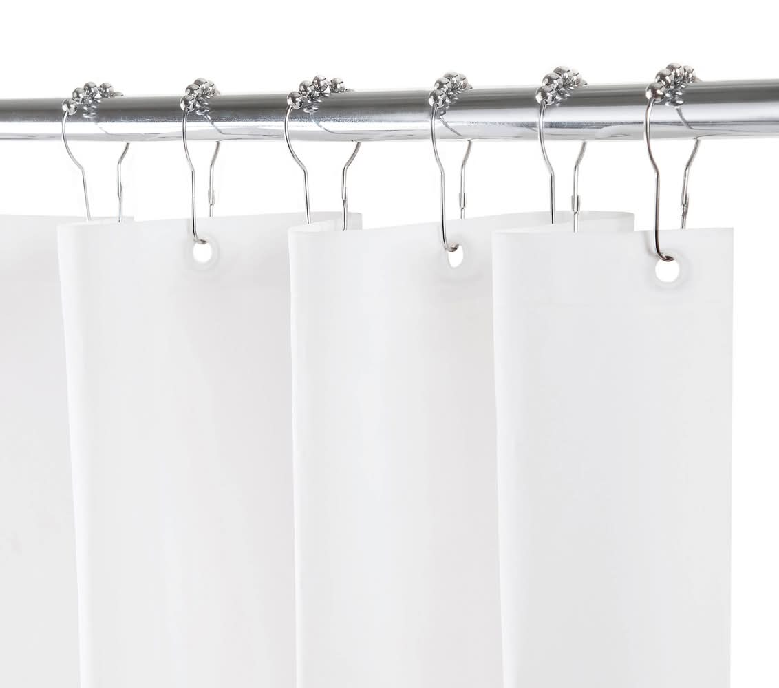 Style Selections Lightweight PEVA 70.0-in W x 72-in L White Solid EVA/PEVA Shower liner