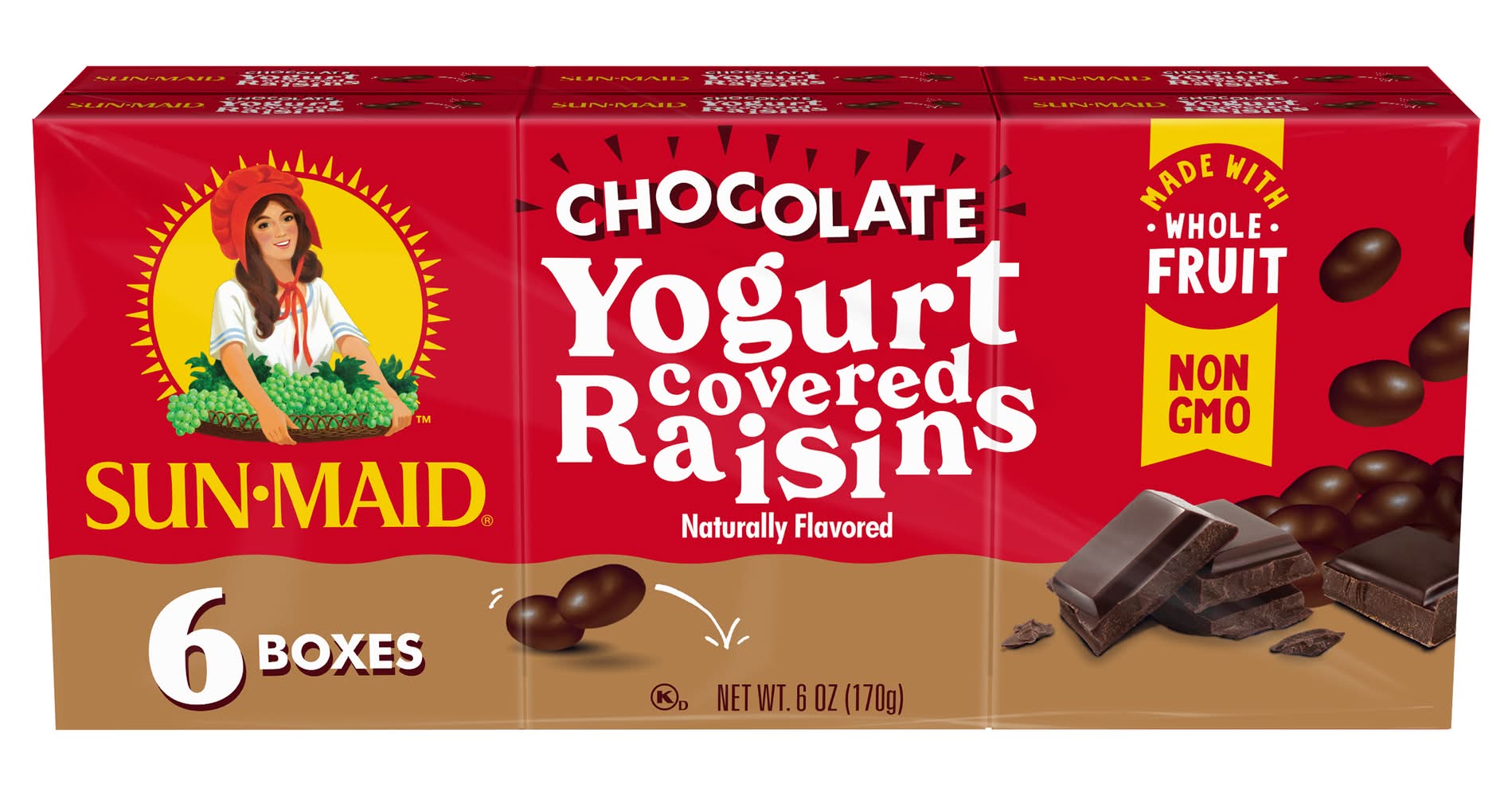 Sun-Maid Dark Chocolate Yogurt Covered Raisins (6 oz)