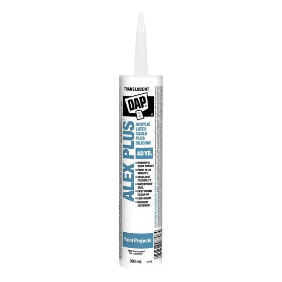 Dap Canada Clear Acrylic Latex Caulk Plus Silicone (300 ml)