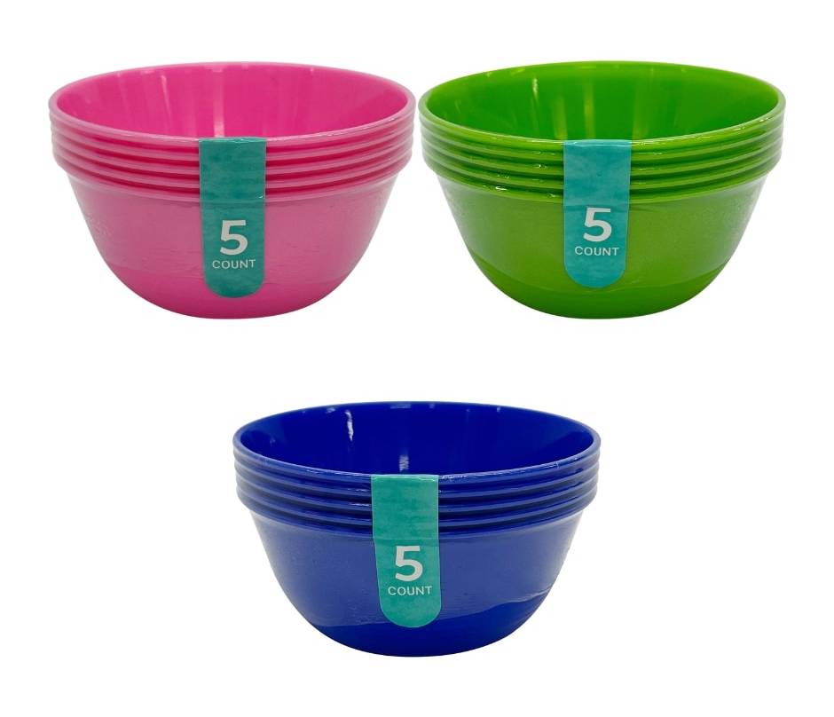 Kidgets Kid's Plastic Bowls (5 ct)