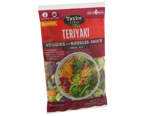 Order Taylor Farms · Teriyaki Veggies & Noodles + Sauce Meal Kit (23 oz) food online from Safeway store, Eureka on bringmethat.com
