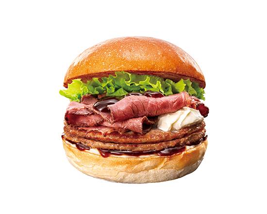 【単品】ダブルパティローストビーフバーガー Double Patty Roast Beef Burger