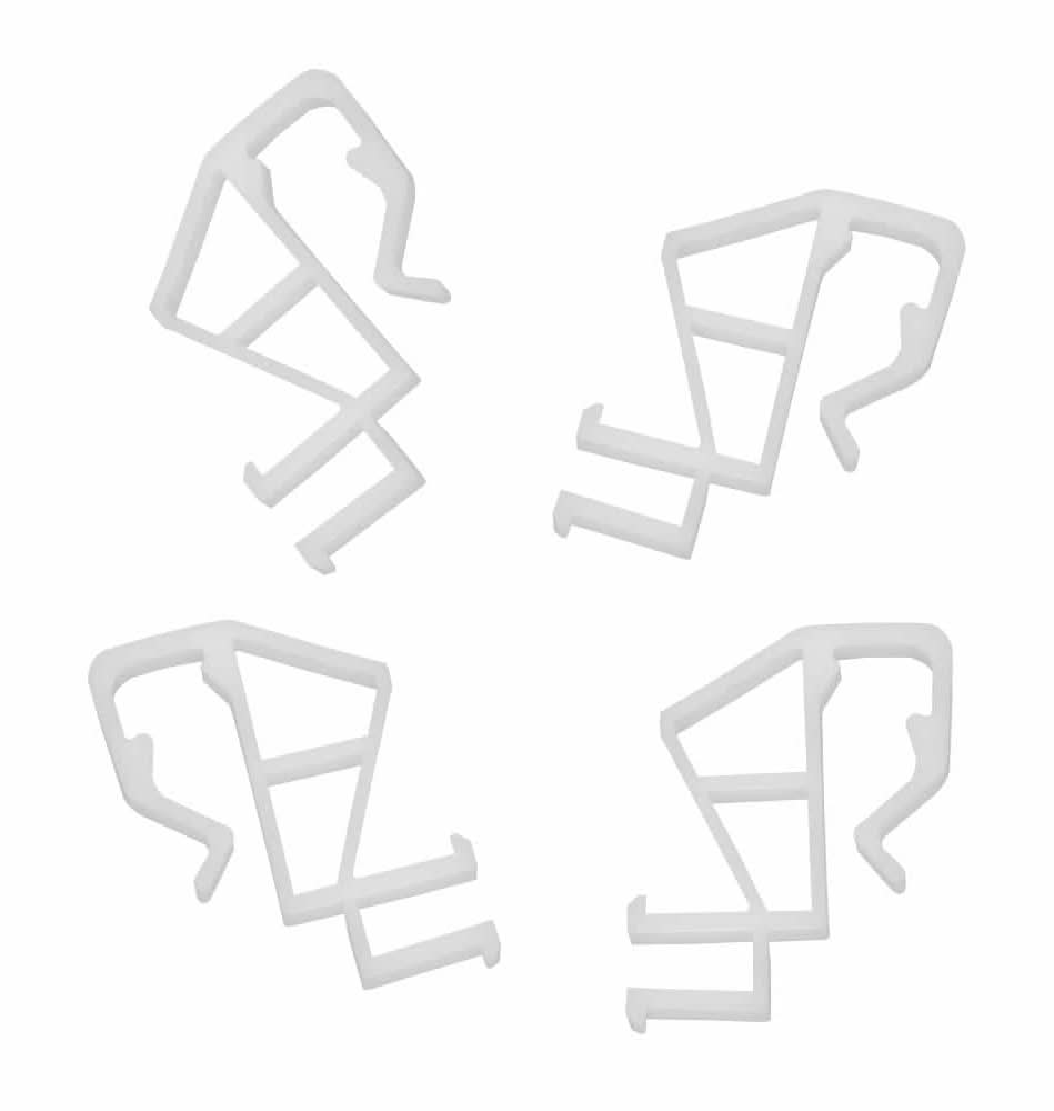 Home Decorators Collection 2 In. And 2.5 In. Cordless Faux Wood Blind Hidden Valance Clips (4-Pieces)