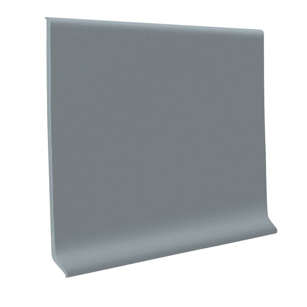Flexco TP Rubber Cove Base Medium Gray 0.125-in T x 4-in W x 48-in L Thermoplastic Rubber Wall Base | F40CT1P014