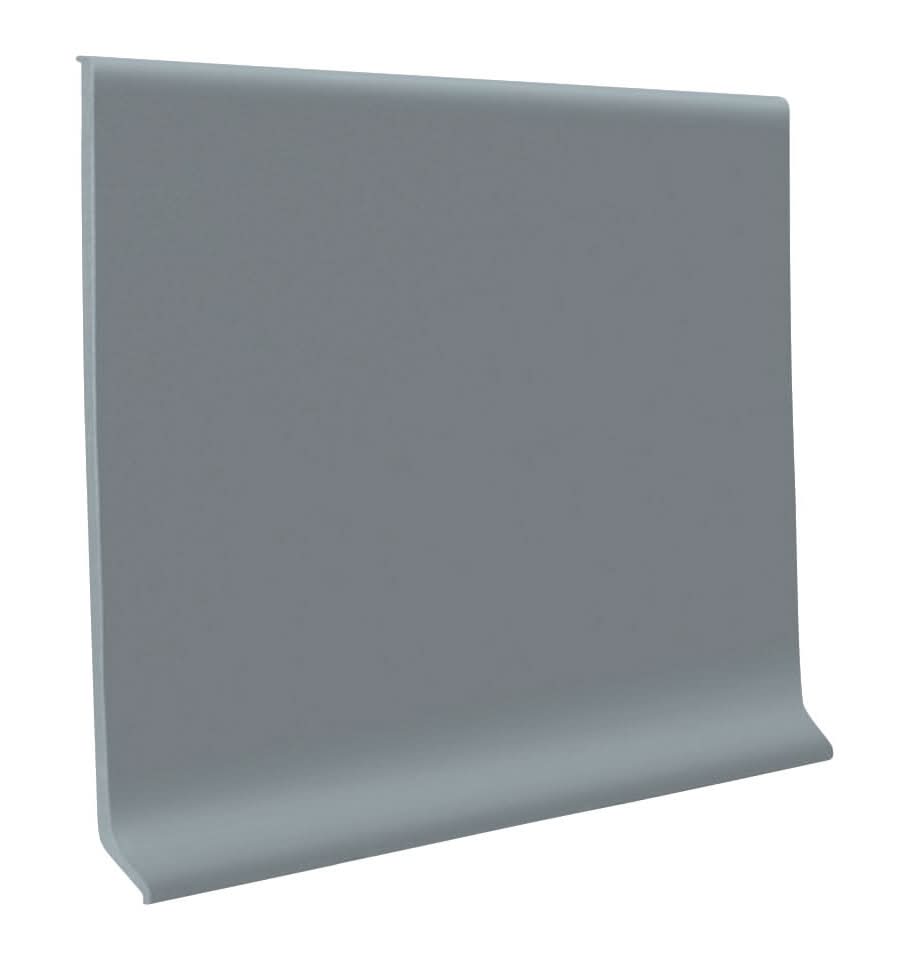 Flexco TP Rubber Cove Base Medium Gray 0.1250-in T x 4-in W x 48-in L Thermoplastic rubber Wall base | F40CT1P014