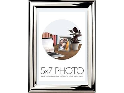SHEFFIELD HOME 5 x 7 Metal Picture Frame, Silver (ST7H1857 SIL)