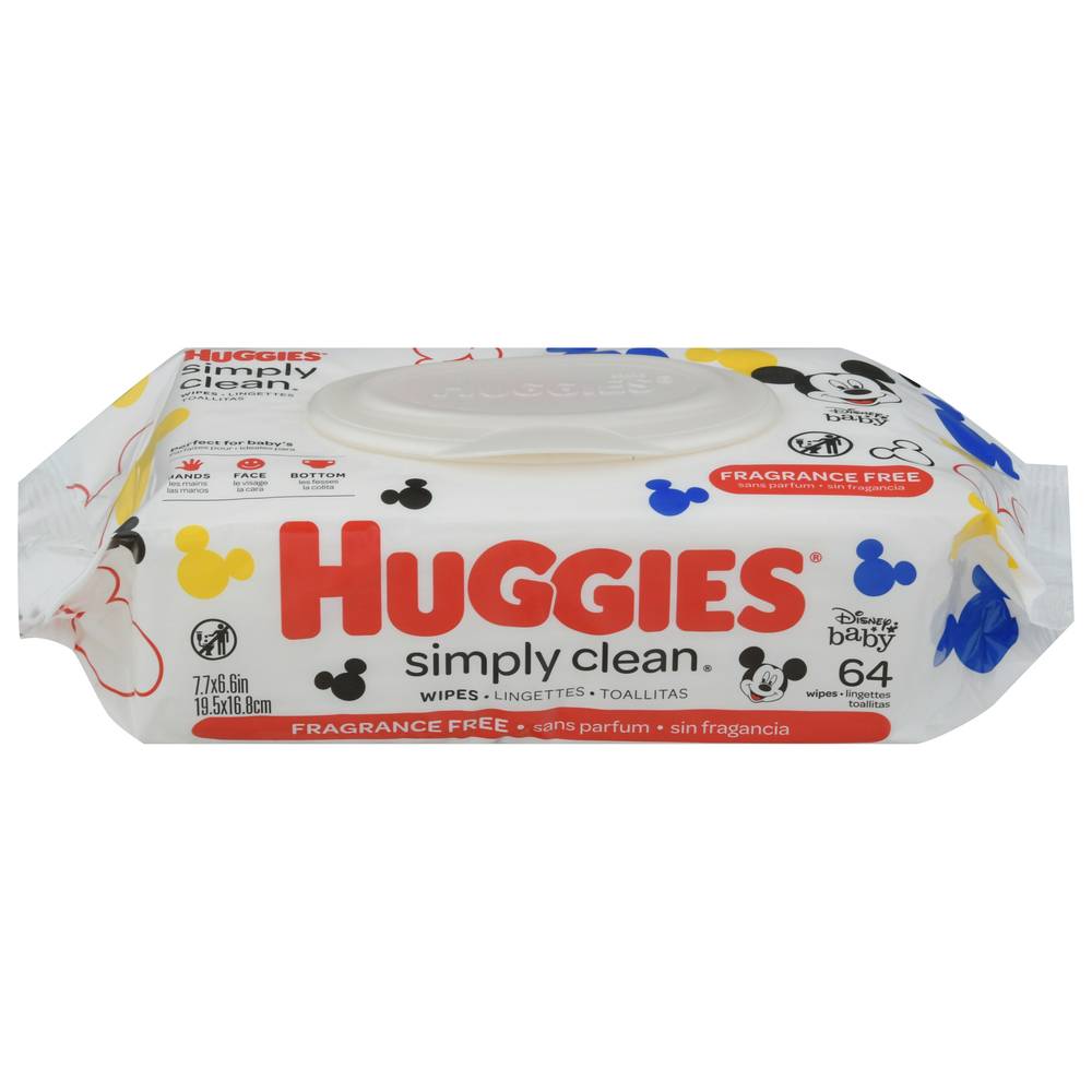 Huggies Disney Baby Fragrance Free Simply Clean Wipes