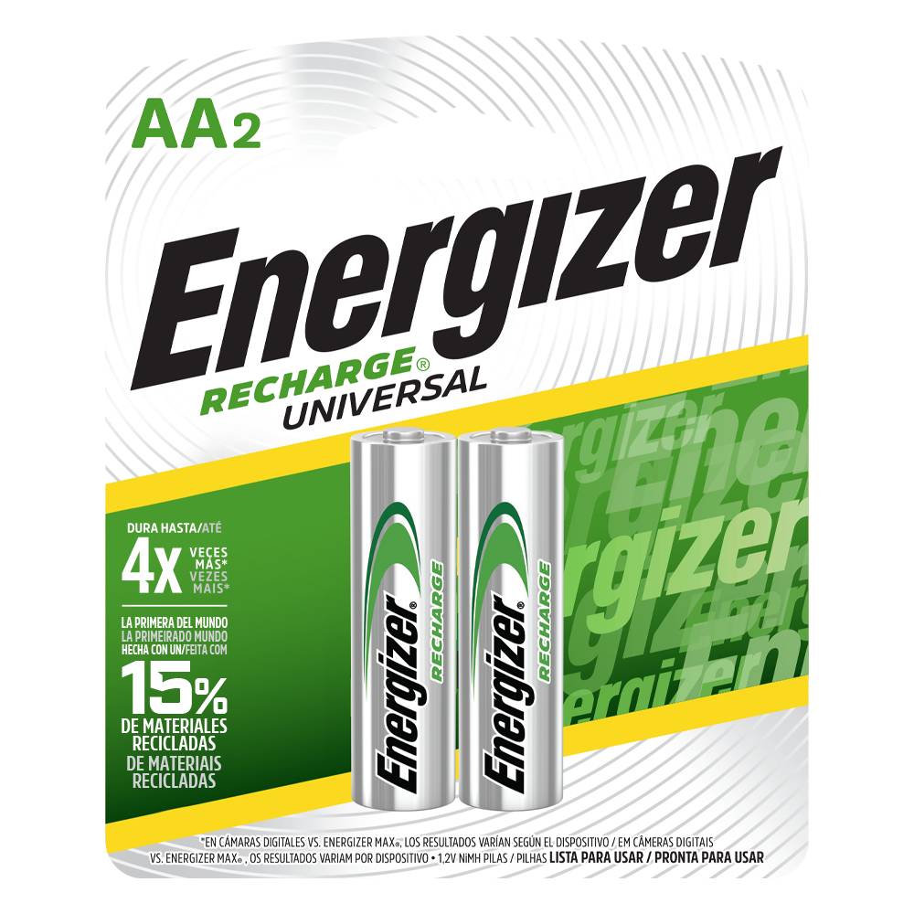 Energizer pila recargable aa (2 un)
