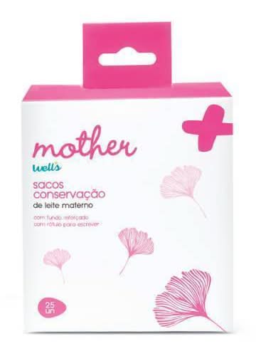 Sacos Conservação Leite Materno Well's 25 un