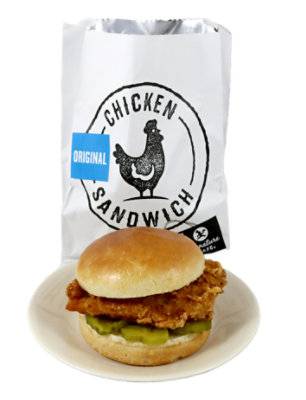 Deli Fried Chicken Sandwich Self Service Hot - Each (Available After 10 Am)