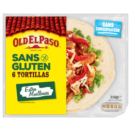 Old El Paso - Tortillas sans gluten (6 pièces)