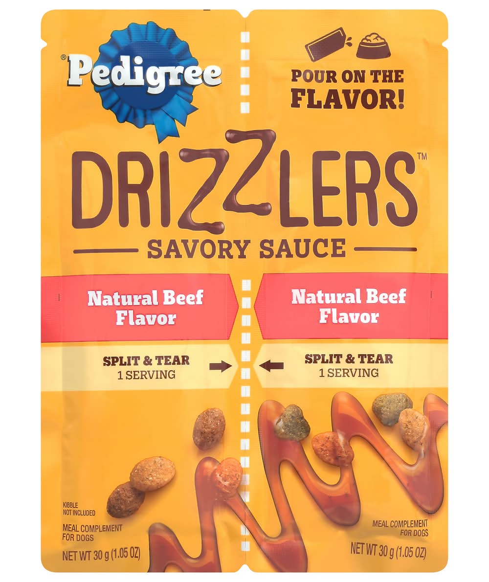 Pedigree Drizzlers Beef Dog Food Topper (2 x 1.05 oz)