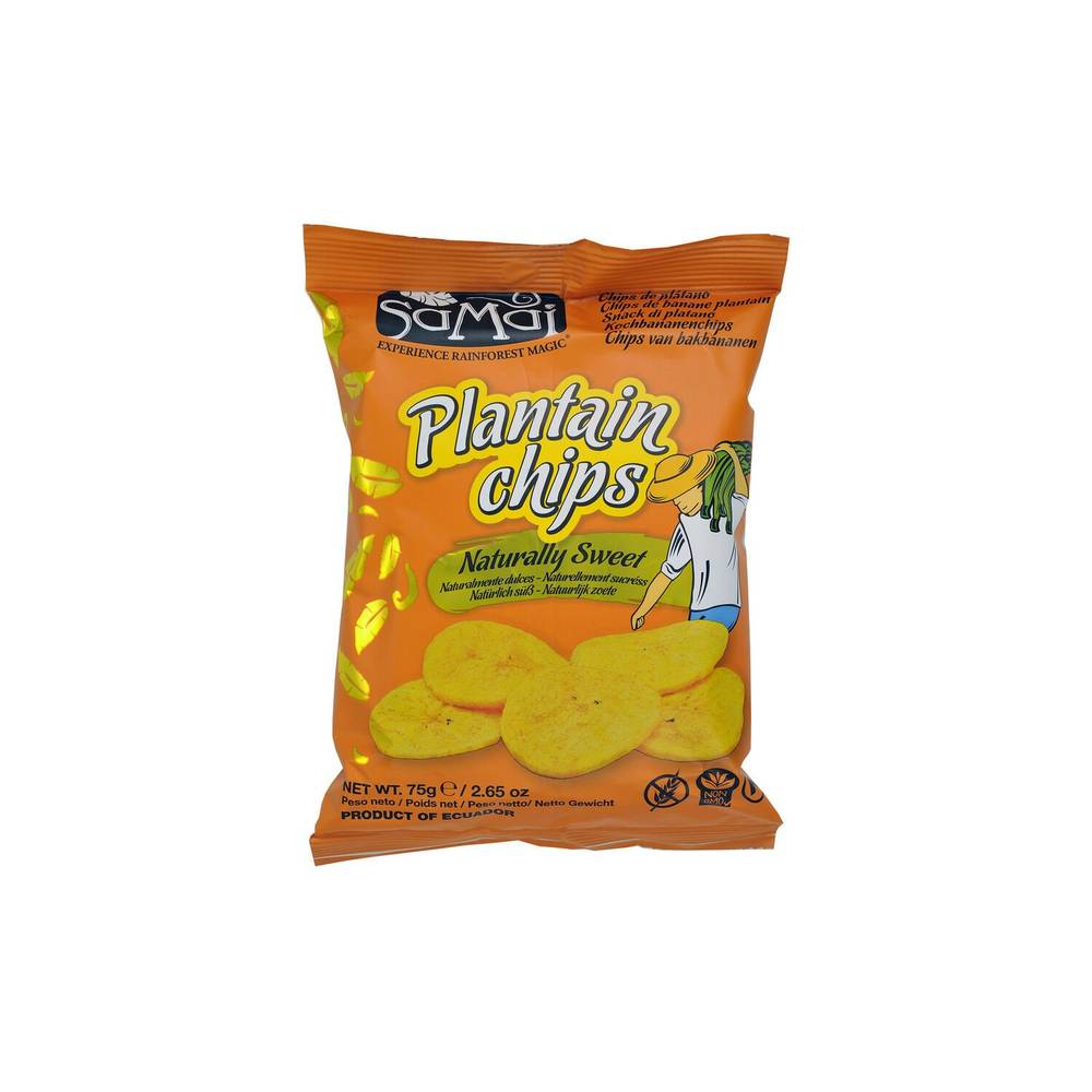 Samai - Chips de banane plantain sucré (75g)