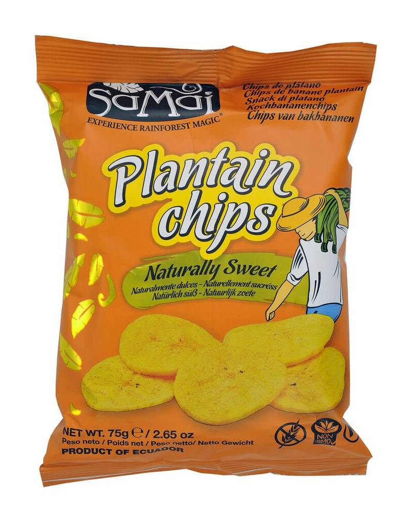 Samai - Chips de banane plantain sucré (75g)
