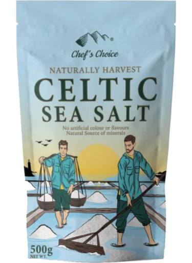Chef's Choice Naturally Harvested Celtic Salt (500g)