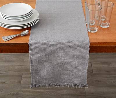 Broyhill Textured Table Runner, Gray