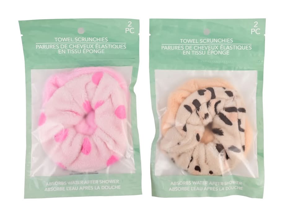 Microfiber Towel Scrunchie, Assorted (2 ct)