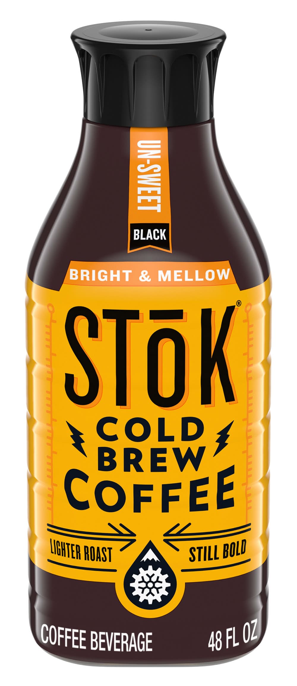 STōK Unsweet Bright & Mellow Black Cold Brew Coffee (48 fl oz)