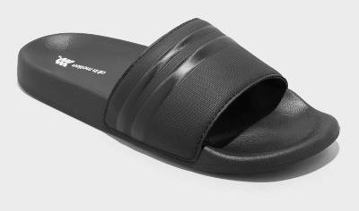 All In Motion Winston Sport Slide Sandals, 11, Black