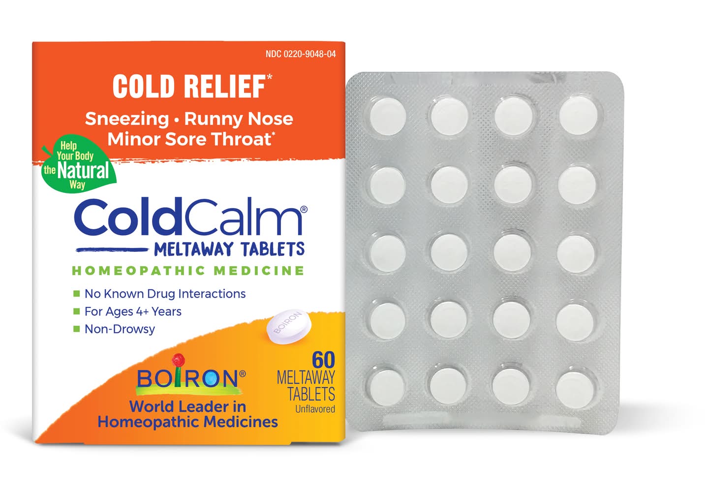 Boiron Cold Calm Cold Relief Meltaway Tablets (1.6 oz, 60 ct)