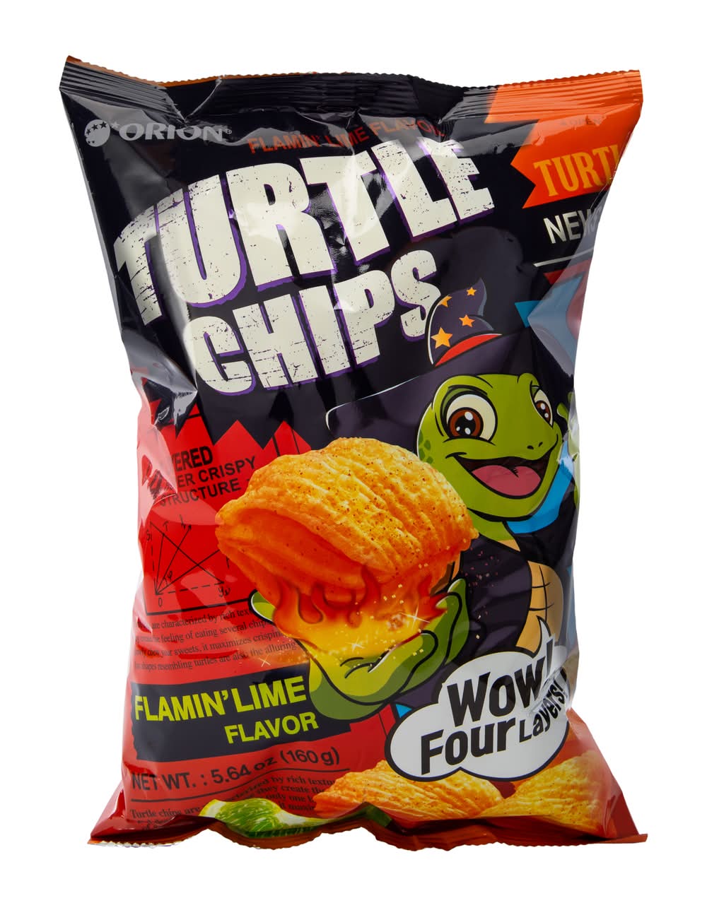 Turtle Chips 5.64oz - Flamin' Lime
