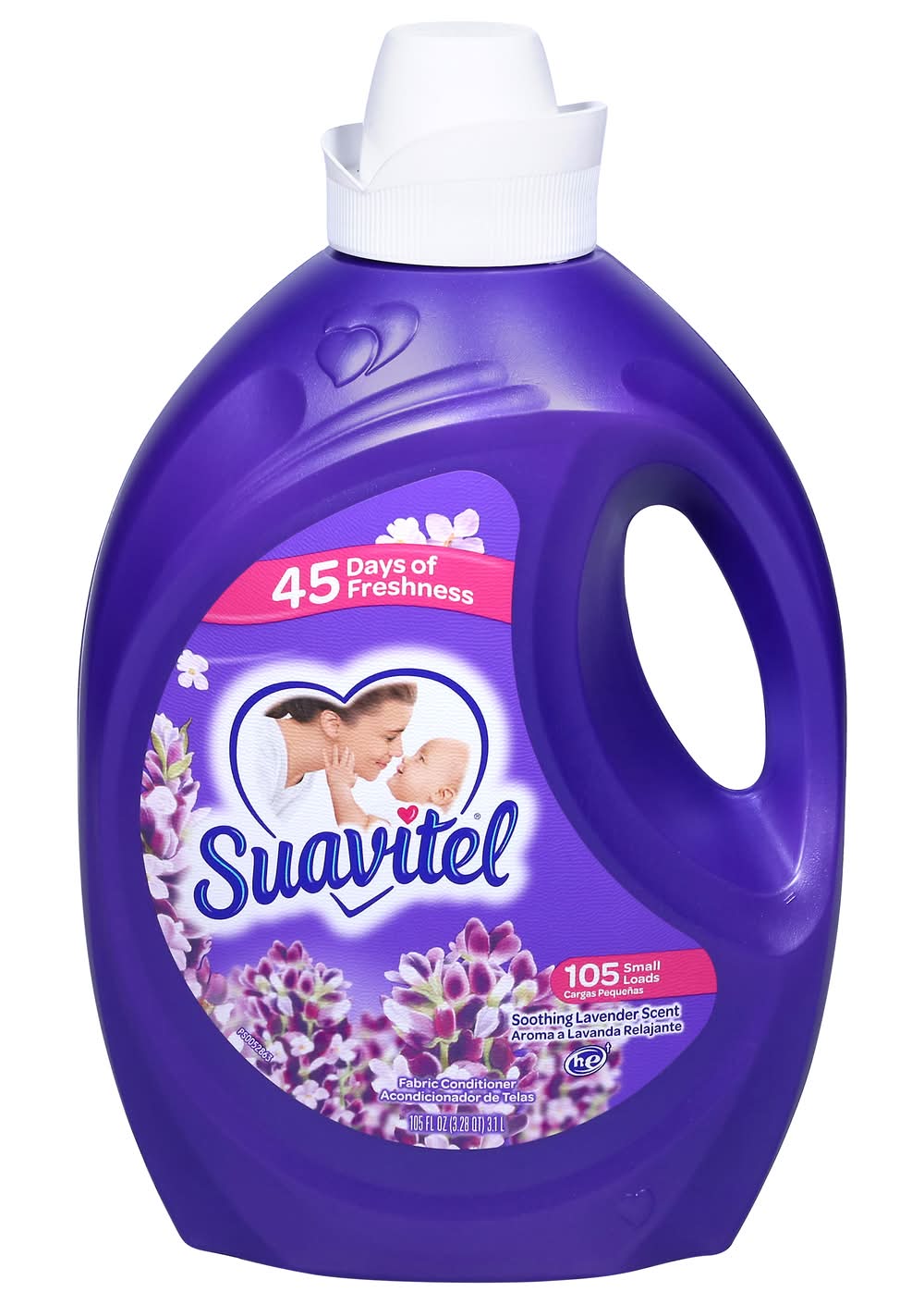 Suavitel Fabric Conditioner Laundry Liquid, Soothing Lavender (105 fl oz)