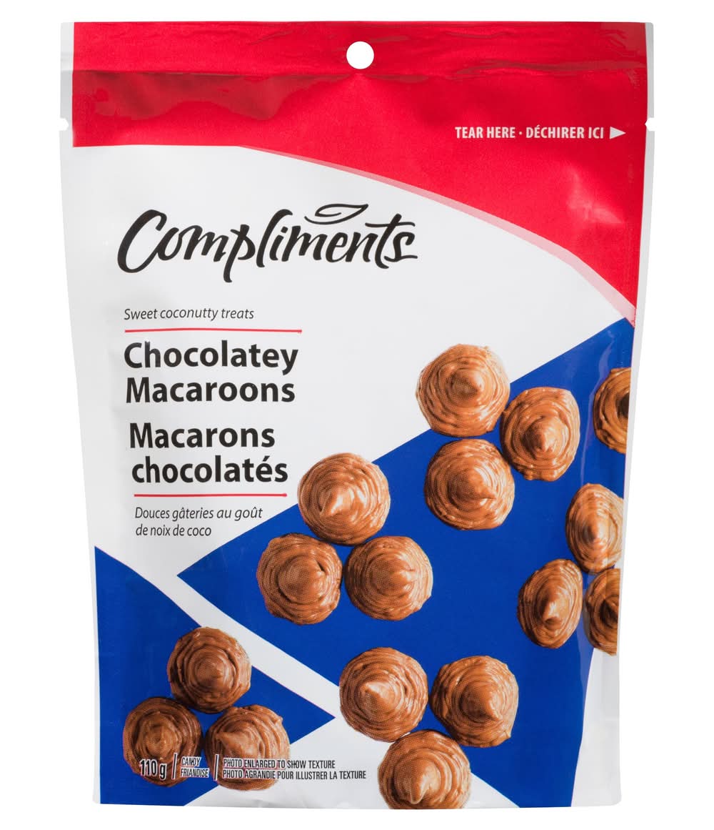 Compliments bonbons macarons chocolatés - chocolate macaron candies (110g)