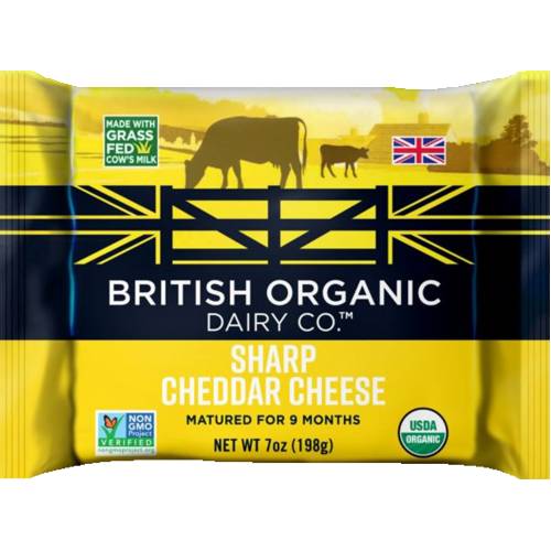 British Organic Dairy Co. Organic Mature Sharp Cheddar Cheese