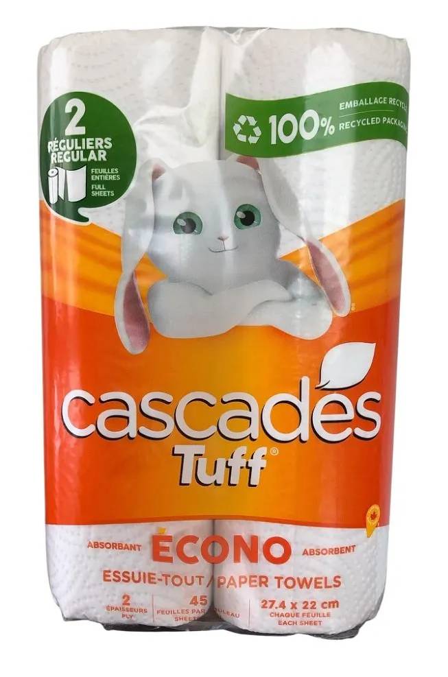 Cascades Tuff Paper Towel, 27.4 cm X 22 cm, White (2 ct)