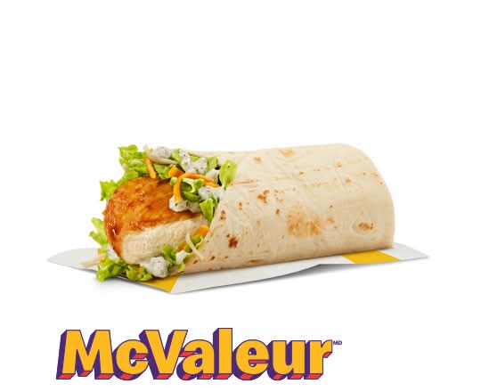Wrap-éclair au poulet grillé avec sauce Ranch [260.0 Cal]