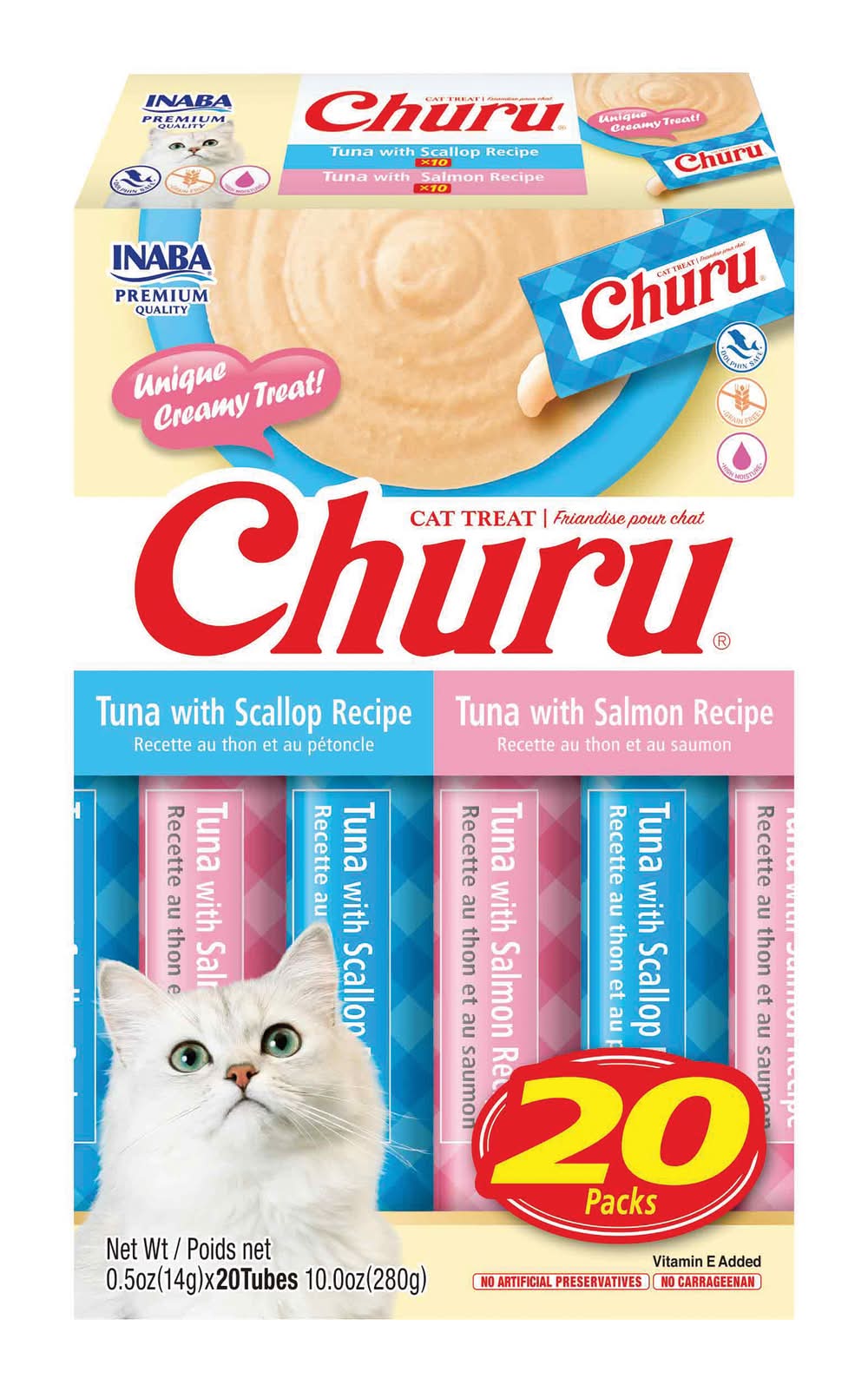 INABA Churu Cat Treat Variety pack (0.5 oz, 20 ct)