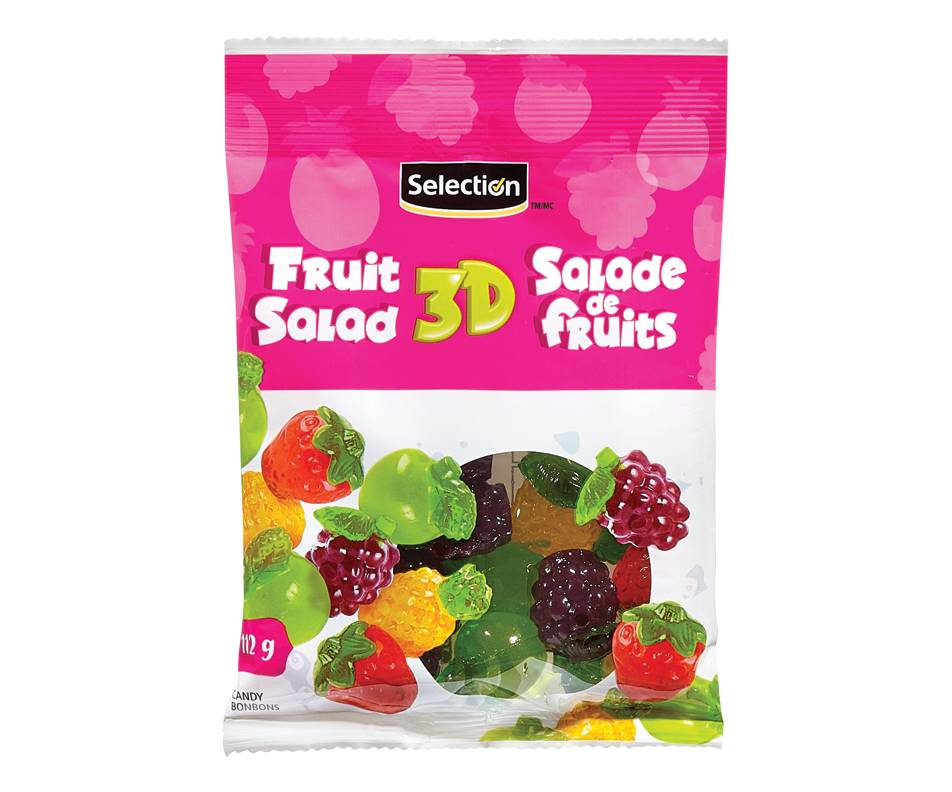 Selection 3d bonbons salade de fruits (112 g) - 3d fruit salad candy (112 g)