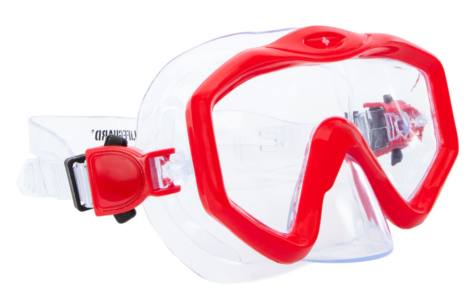 Lifeguard Adult Mask Swim Goggles, Red