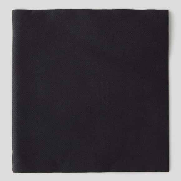 Francoise Paviot Serviettes Intisse Noir, 40X40Cm Le Lot De 20 Serviettes