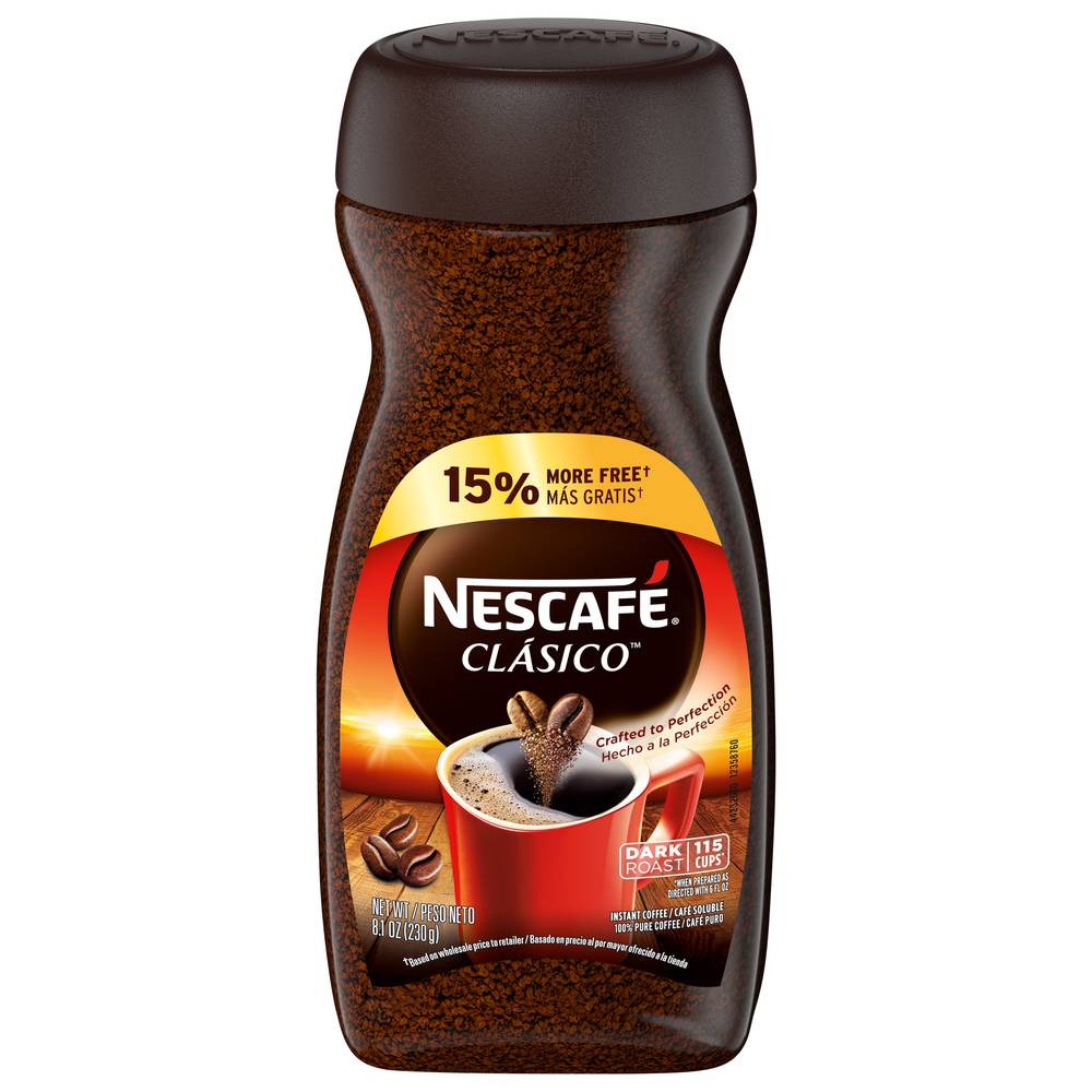 Nescafé Classic Dark Roast Instant Coffee (8.1 oz)