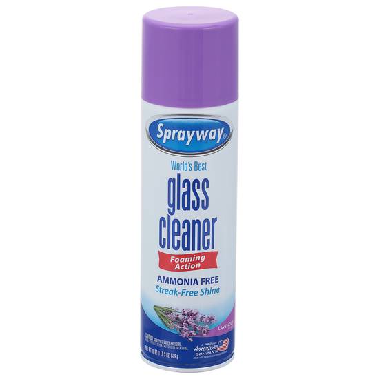 Sprayway World's Best Foaming Action Lavender Scent Glass Cleaner