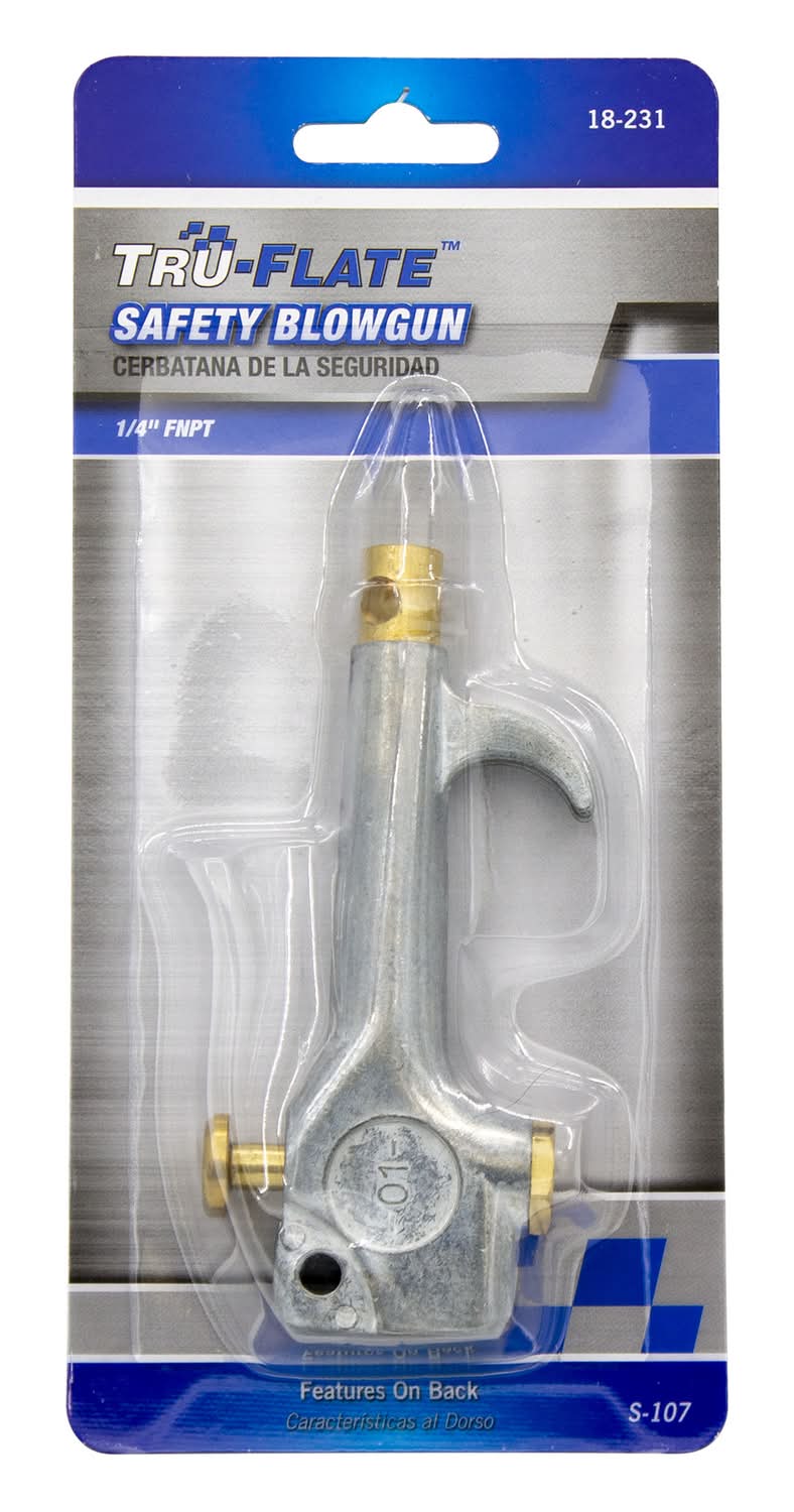 Tru-Flate Steel Air Blow Gun Safety Lever 1/4 In. Npt