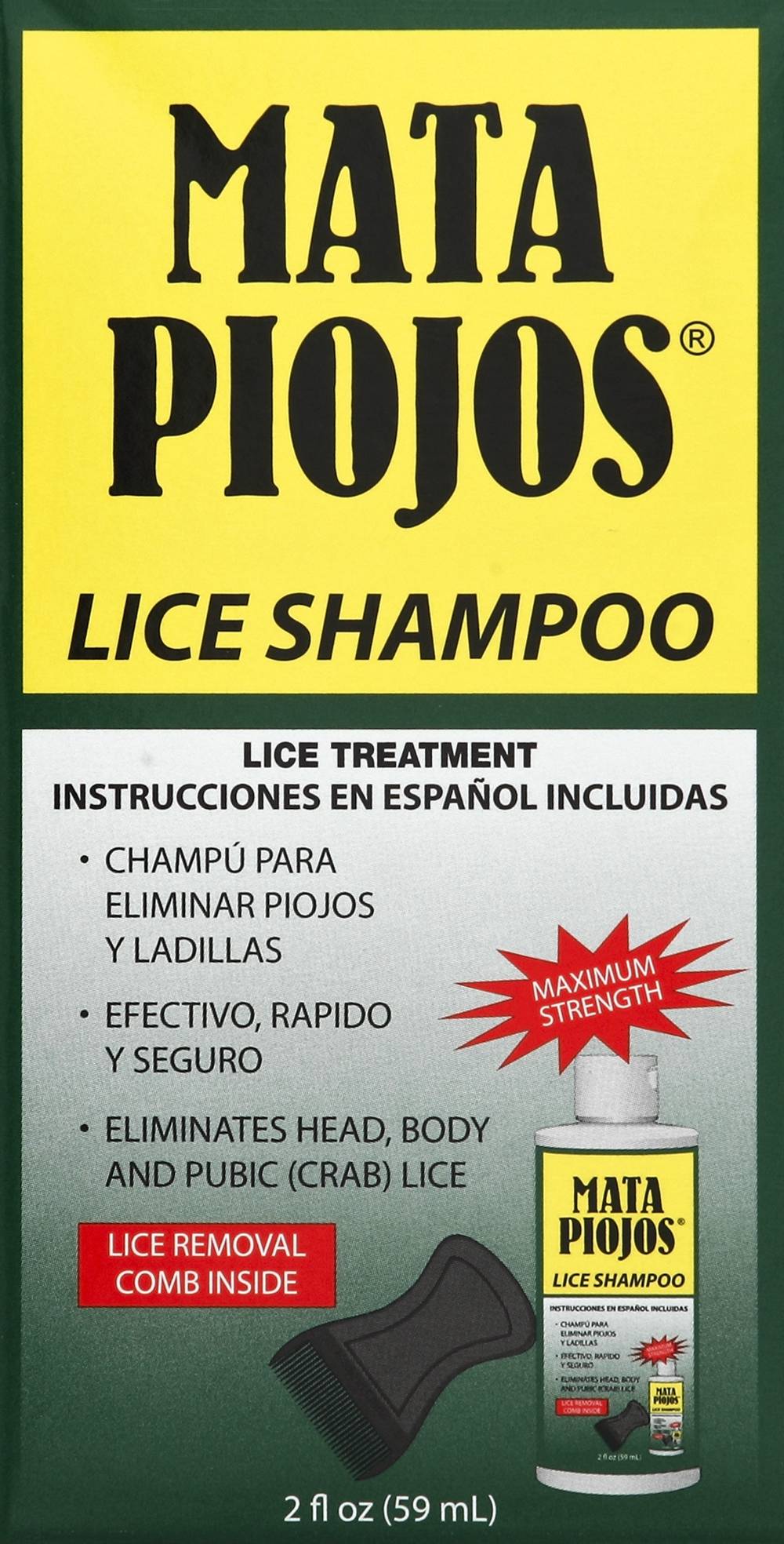 Mata Piojos Lice Shampoo (2 fl oz)