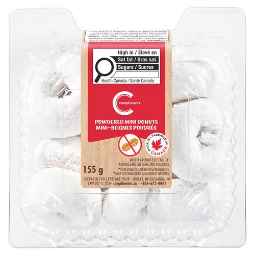 Compliments Powdered Donuts, Mini (155 g)