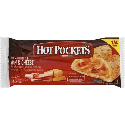 Hot Pockets Sandwiches Ham & Cheese