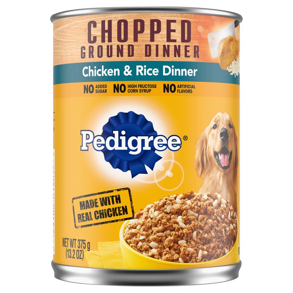 Pedigree Chopped Ground Chicken & Rice Dinner Dog Food