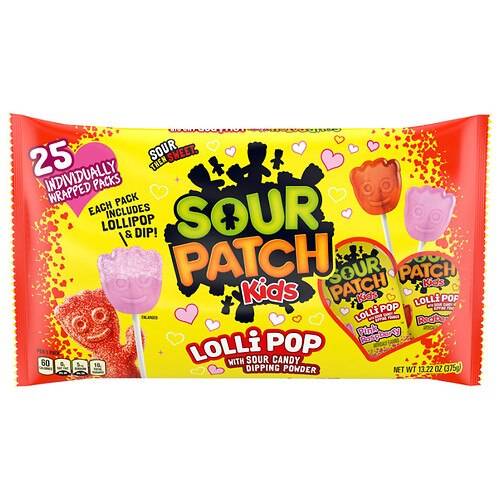 Order Sour Patch Kids Valentine's Lollipops - 13.23 oz food online from Walgreens store, Monroe on bringmethat.com